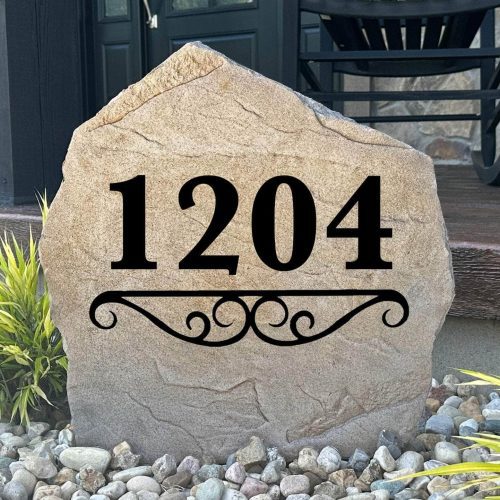 Address Number Stone